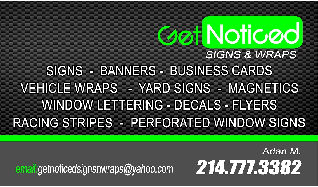 Get noticed signs n wraps logo